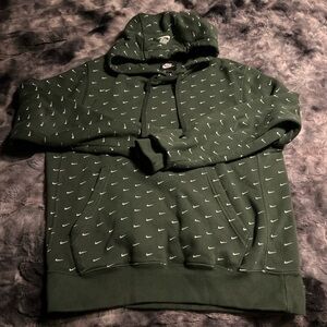 Nike Green Men's swoosh Hoodie